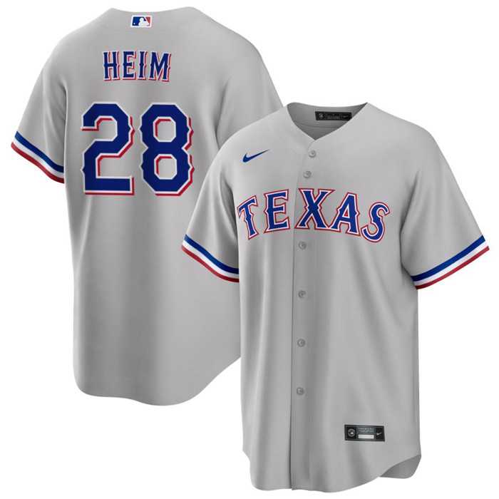 Men's Texas Rangers #28 Jonah Heim Gray Cool Base Stitched Baseball Jersey Dzhi,We sell and wholesale Men's Texas Rangers #28 Jonah Heim Gray Cool Base Stitched Baseball Jersey Dzhi on line form chian!