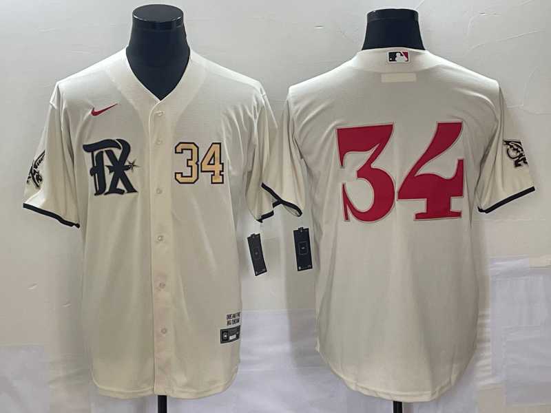 Men's Texas Rangers #34 Nolan Ryan Number Cream 2023 City Connect Stitched Baseball Jersey,We sell and wholesale Men's Texas Rangers #34 Nolan Ryan Number Cream 2023 City Connect Stitched Baseball Jersey on line form chian!