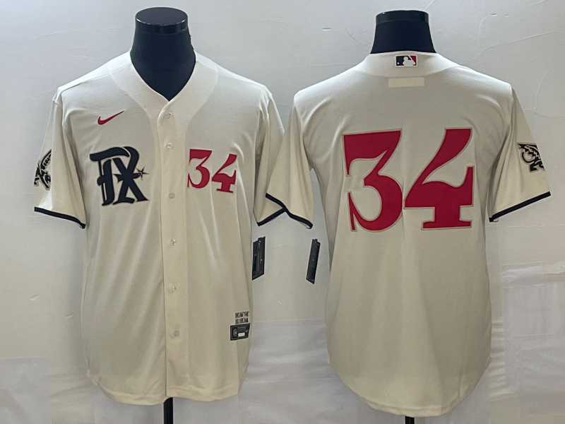 Men's Texas Rangers #34 Nolan Ryan Number Cream 2023 City Connect Stitched Baseball Jerseys,We sell and wholesale Men's Texas Rangers #34 Nolan Ryan Number Cream 2023 City Connect Stitched Baseball Jerseys on line form chian!