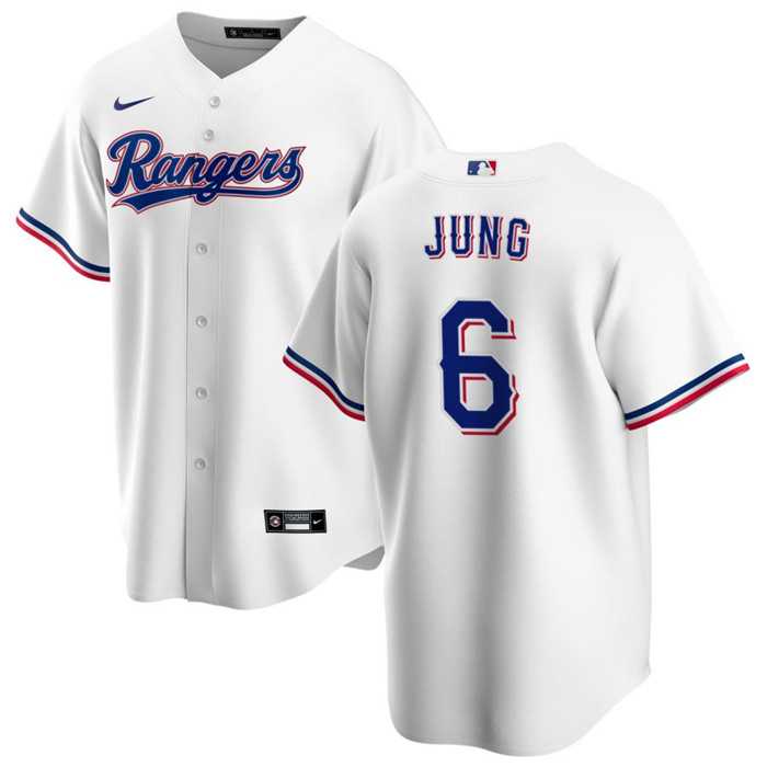 Men's Texas Rangers #6 Josh Jung White Cool Base Stitched Baseball Jersey Dzhi,We sell and wholesale Men's Texas Rangers #6 Josh Jung White Cool Base Stitched Baseball Jersey Dzhi on line form chian!