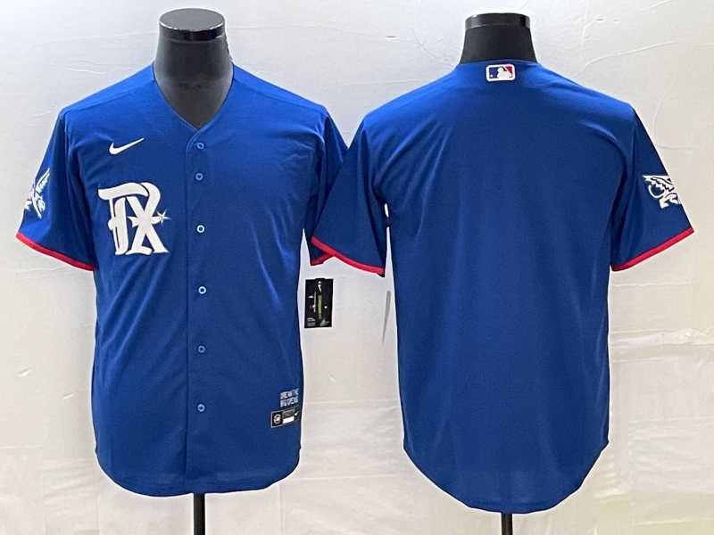 Men's Texas Rangers Blank Royal Blue 2023 City Connect Stitched Baseball Jersey,We sell and wholesale Men's Texas Rangers Blank Royal Blue 2023 City Connect Stitched Baseball Jersey on line form chian!