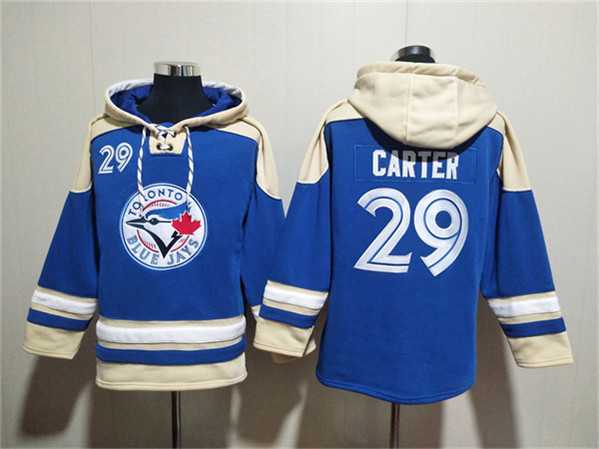 Men's Toronto Blue Jays #29 Joe Carter Royal Ageless Must-Have Lace-Up Pullover Hoodie,We sell and wholesale Men's Toronto Blue Jays #29 Joe Carter Royal Ageless Must-Have Lace-Up Pullover Hoodie on line form chian!