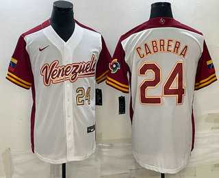 Men's Venezuela Baseball #24 Miguel Cabrera Number 2023 White World Classic Stitched Jerseys,We sell and wholesale Men's Venezuela Baseball #24 Miguel Cabrera Number 2023 White World Classic Stitched Jerseys on line form chian!