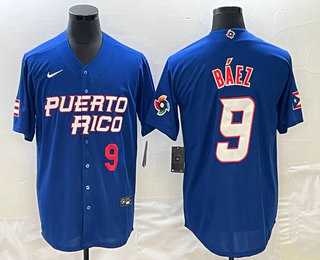 Mens Puerto Rico Baseball #9 Javier Baez Number 2023 Blue World Baseball Classic Stitched Jersey,We sell and wholesale Mens Puerto Rico Baseball #9 Javier Baez Number 2023 Blue World Baseball Classic Stitched Jersey on line form chian!