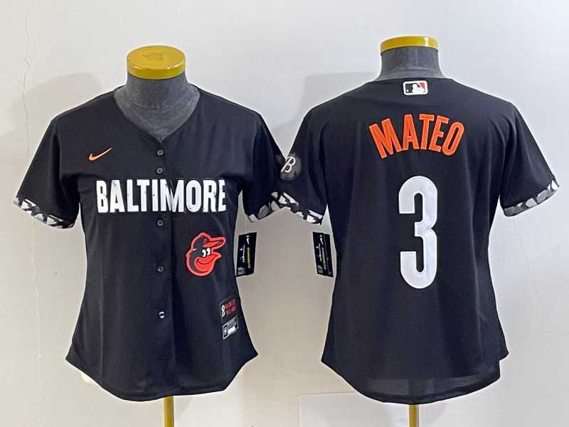 Women's Baltimore Orioles #3 Jorge Mateo Black 2023 City Connect Cool Base Stitched Jersey,We sell and wholesale Women's Baltimore Orioles #3 Jorge Mateo Black 2023 City Connect Cool Base Stitched Jersey on line form chian!