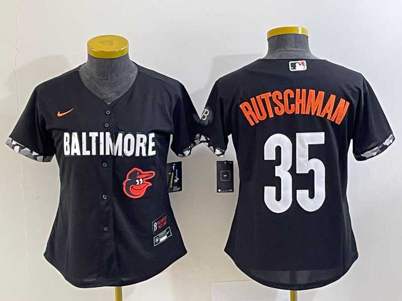 Women's Baltimore Orioles #35 Adley Rutschman Black 2023 City Connect Cool Base Stitched Jerseys,We sell and wholesale Women's Baltimore Orioles #35 Adley Rutschman Black 2023 City Connect Cool Base Stitched Jerseys on line form chian!