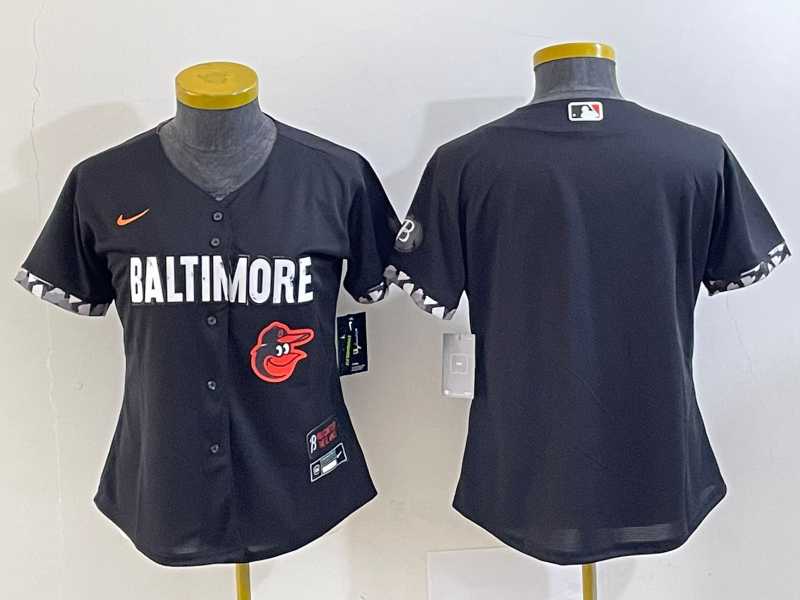 Women's Baltimore Orioles Blank Black 2023 City Connect Cool Base Stitched Jerseys,We sell and wholesale Women's Baltimore Orioles Blank Black 2023 City Connect Cool Base Stitched Jerseys on line form chian!