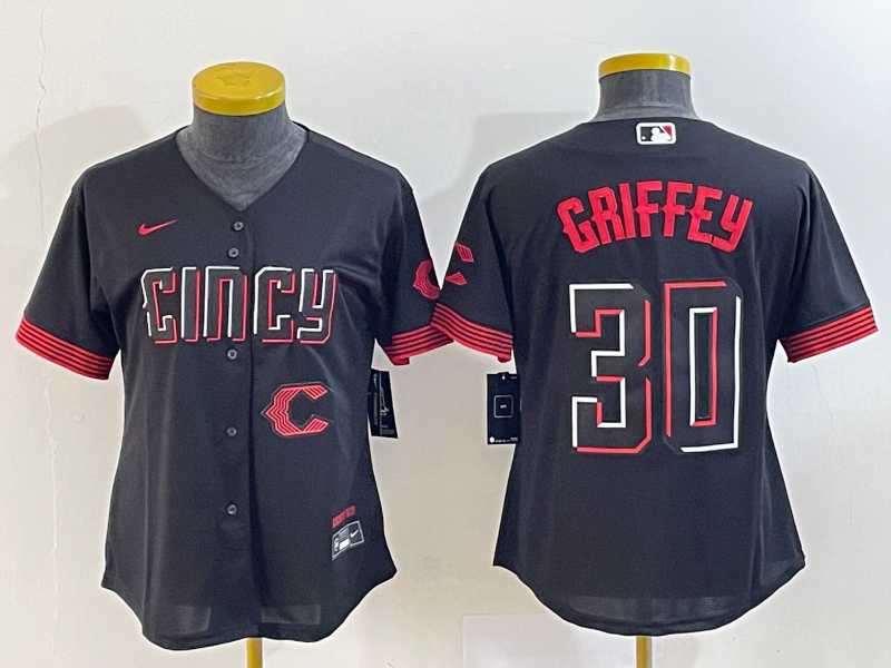 Women's Cincinnati Reds #30 Ken Griffey Jr Black 2023 City Connect Cool Base Stitched Jersey,We sell and wholesale Women's Cincinnati Reds #30 Ken Griffey Jr Black 2023 City Connect Cool Base Stitched Jersey on line form chian!