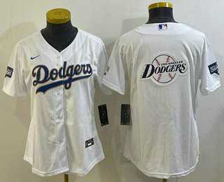 Women's Los Angeles Dodgers Big Logo White Gold Championship Stitched MLB Cool Base Nike Jersey,We sell and wholesale Women's Los Angeles Dodgers Big Logo White Gold Championship Stitched MLB Cool Base Nike Jersey on line form chian!