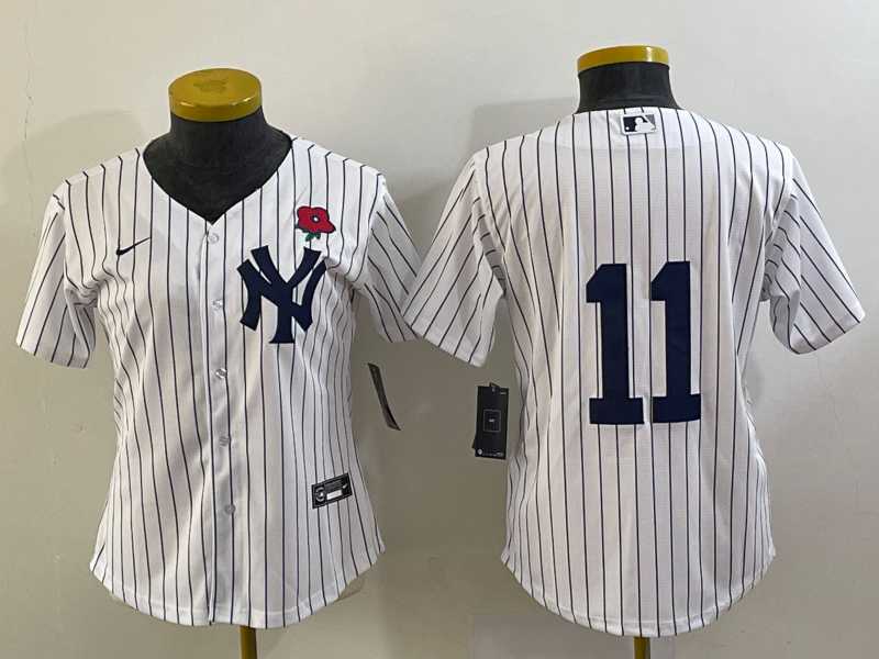Women's New York Yankees #11 Anthony Volpe White Rose No Name Stitched Nike Cool Base Jersey,We sell and wholesale Women's New York Yankees #11 Anthony Volpe White Rose No Name Stitched Nike Cool Base Jersey on line form chian!