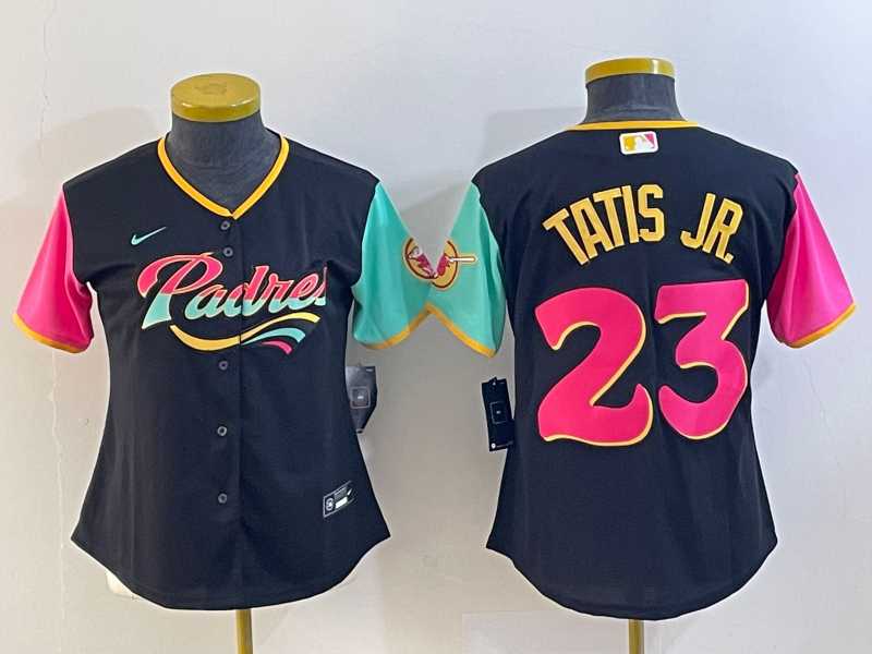 Women's San Diego Padres #23 Fernando Tatis Jr Black 2022 City Connect Cool Base Stitched Jersey,We sell and wholesale Women's San Diego Padres #23 Fernando Tatis Jr Black 2022 City Connect Cool Base Stitched Jersey on line form chian!