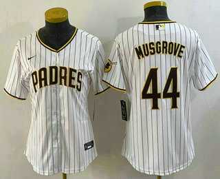 Women's San Diego Padres #44 Joe Musgrove White Stitched MLB Cool Base Nike Jersey,We sell and wholesale Women's San Diego Padres #44 Joe Musgrove White Stitched MLB Cool Base Nike Jersey on line form chian!