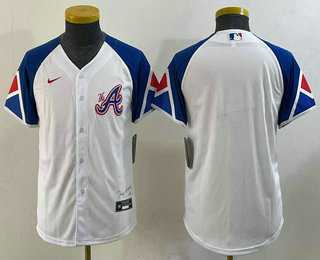 Youth Atlanta Braves Blank White 2023 City Connect Cool Base Stitched Jersey,We sell and wholesale Youth Atlanta Braves Blank White 2023 City Connect Cool Base Stitched Jersey on line form chian!
