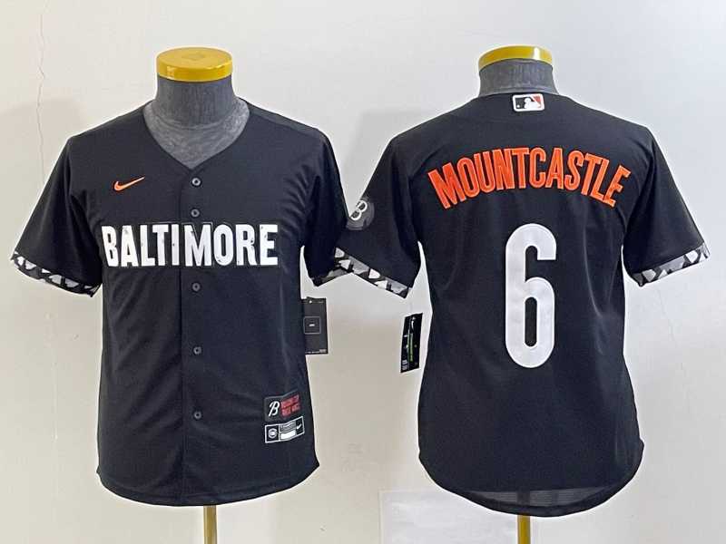 Youth Baltimore Orioles #6 Ryan Mountcastle Black 2023 City Connect Cool Base Stitched Jersey,We sell and wholesale Youth Baltimore Orioles #6 Ryan Mountcastle Black 2023 City Connect Cool Base Stitched Jersey on line form chian!