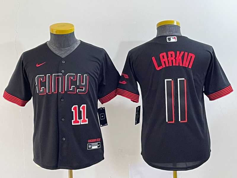 Youth Cincinnati Reds #11 Barry Larkin Number Black 2023 City Connect Cool Base Stitched Jerseys,We sell and wholesale Youth Cincinnati Reds #11 Barry Larkin Number Black 2023 City Connect Cool Base Stitched Jerseys on line form chian!