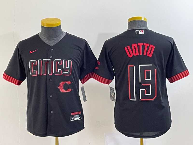 Youth Cincinnati Reds #19 Joey Votto Black 2023 City Connect Cool Base Stitched Jerseys,We sell and wholesale Youth Cincinnati Reds #19 Joey Votto Black 2023 City Connect Cool Base Stitched Jerseys on line form chian!