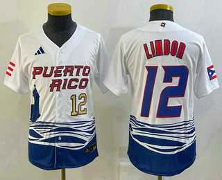 Youth Puerto Rico Baseball #12 Francisco Lindor Number 2023 White World Baseball Classic Stitched Jersey1,We sell and wholesale Youth Puerto Rico Baseball #12 Francisco Lindor Number 2023 White World Baseball Classic Stitched Jersey1 on line form chian!