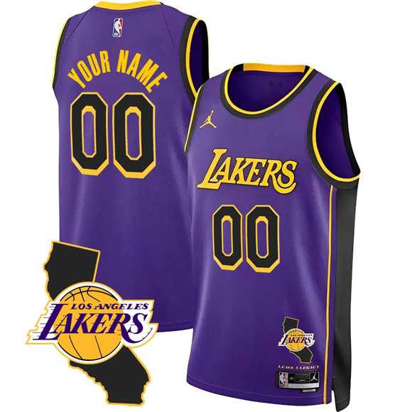 Men's Los Angeles Lakers Active Player Custom Purple 2025 California Patch Stitched Basketball Jersey,We sell and wholesale Men's Los Angeles Lakers Active Player Custom Purple 2025 California Patch Stitched Basketball Jersey on line form chian!