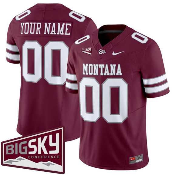 Men's Montana Grizzlies Active Player Custom Maroon 2025 F.U.S.E. Big Sky Patch Vapor Limited V1 Stitched Jersey,We sell and wholesale Men's Montana Grizzlies Active Player Custom Maroon 2025 F.U.S.E. Big Sky Patch Vapor Limited V1 Stitched Jersey on line form chian!