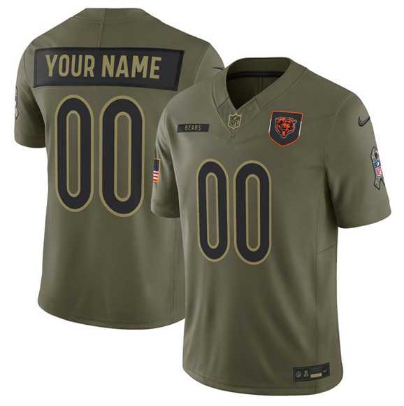 Men's Chicago Bears Active Player Custom Olive 2025 F.U.S.E. Salute to Service Limited Stitched Jersey,We sell and wholesale Men's Chicago Bears Active Player Custom Olive 2025 F.U.S.E. Salute to Service Limited Stitched Jersey on line form chian!