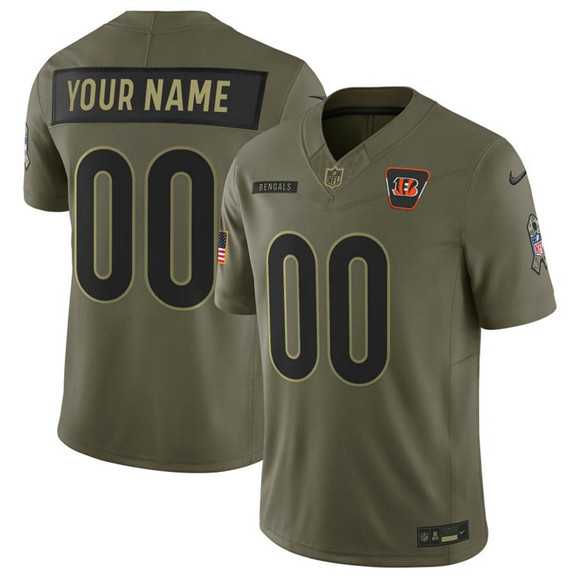 Men's Cincinnati Bengals Active Player Custom Olive 2025 F.U.S.E. Salute to Service Limited Stitched Jersey,We sell and wholesale Men's Cincinnati Bengals Active Player Custom Olive 2025 F.U.S.E. Salute to Service Limited Stitched Jersey on line form chian!
