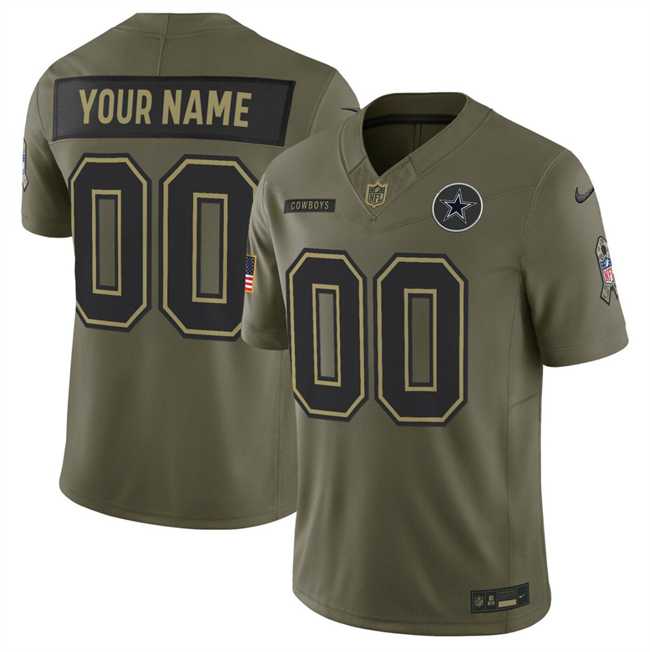 Men's Dallas Cowboys Active Player Custom Olive 2025 F.U.S.E. Salute to Service Limited Stitched Jersey,We sell and wholesale Men's Dallas Cowboys Active Player Custom Olive 2025 F.U.S.E. Salute to Service Limited Stitched Jersey on line form chian!