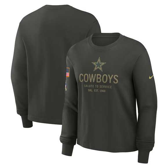 Men's Dallas Cowboys Dark Green 2025 Salute to Service Sideline Dri-FIT Long Sleeve T-Shirt,We sell and wholesale Men's Dallas Cowboys Dark Green 2025 Salute to Service Sideline Dri-FIT Long Sleeve T-Shirt on line form chian!