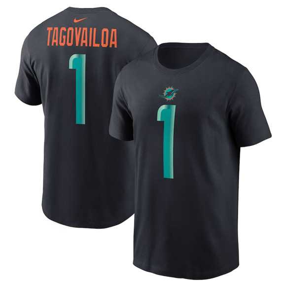 Men's Miami Dolphins #1 Tua Tagovailoa Black 2025 Rivalries Collection Player Name & Number T-Shirt,We sell and wholesale Men's Miami Dolphins #1 Tua Tagovailoa Black 2025 Rivalries Collection Player Name & Number T-Shirt on line form chian!