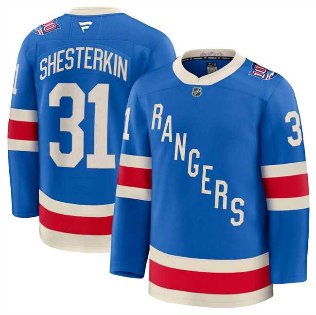 Men's New York Rangers #31 Igor Shesterkin Blue Centennial Stitched Jersey Dzhi,We sell and wholesale Men's New York Rangers #31 Igor Shesterkin Blue Centennial Stitched Jersey Dzhi on line form chian!