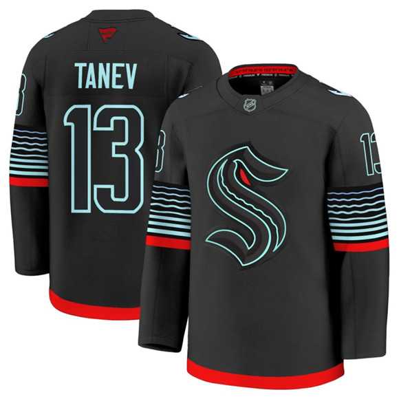 Men's Seattle Kraken #13 Brandon Tanev Black Alternate Stitched Jersey Dzhi,We sell and wholesale Men's Seattle Kraken #13 Brandon Tanev Black Alternate Stitched Jersey Dzhi on line form chian!