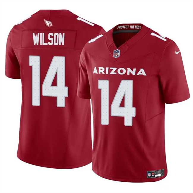 Men & Women & Youth Arizona Cardinals #14 Michael Wilson Red 2025 F.U.S.E. Vapor Untouchable Limited Stitched Jersey,We sell and wholesale Men & Women & Youth Arizona Cardinals #14 Michael Wilson Red 2025 F.U.S.E. Vapor Untouchable Limited Stitched Jersey on line form chian!