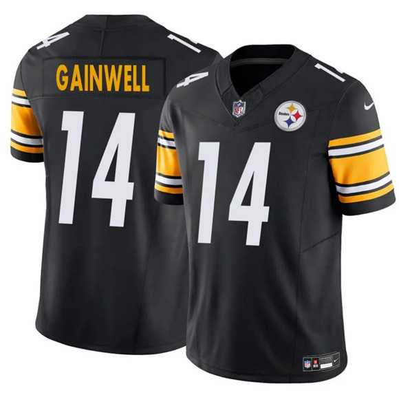 Men & Women & Youth Pittsburgh Steelers #14 Kenneth Gainwell Black 2025 F.U.S.E. Vapor Untouchable Limited Stitched Jersey,We sell and wholesale Men & Women & Youth Pittsburgh Steelers #14 Kenneth Gainwell Black 2025 F.U.S.E. Vapor Untouchable Limited Stitched Jersey on line form chian!