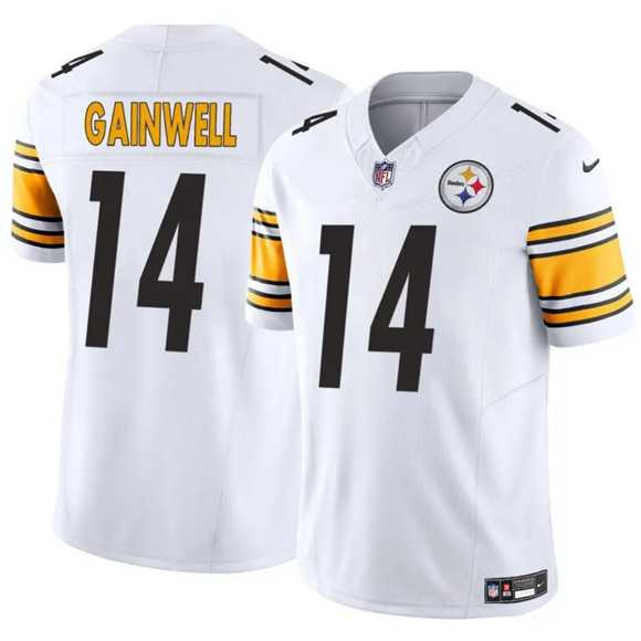 Men & Women & Youth Pittsburgh Steelers #14 Kenneth Gainwell White 2025 F.U.S.E. Vapor Limited Stitched Jersey,We sell and wholesale Men & Women & Youth Pittsburgh Steelers #14 Kenneth Gainwell White 2025 F.U.S.E. Vapor Limited Stitched Jersey on line form chian!