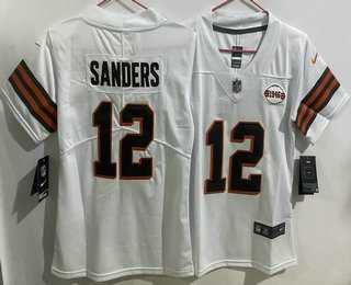Women's Cleveland Browns #12 Shedeur Sanders Limited White Alternate Vapor Jersey,We sell and wholesale Women's Cleveland Browns #12 Shedeur Sanders Limited White Alternate Vapor Jersey on line form chian!