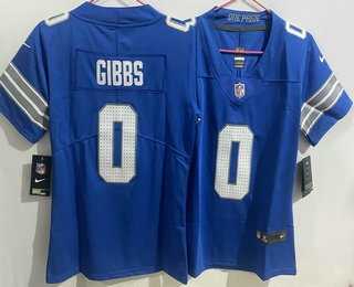 Women's Detroit Lions #0 Jahmyr Gibbs Limited Blue Vapor Jersey,We sell and wholesale Women's Detroit Lions #0 Jahmyr Gibbs Limited Blue Vapor Jersey on line form chian!