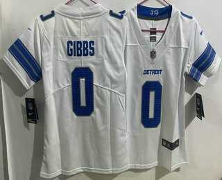 Women's Detroit Lions #0 Jahmyr Gibbs Limited White Vapor Jersey,We sell and wholesale Women's Detroit Lions #0 Jahmyr Gibbs Limited White Vapor Jersey on line form chian!