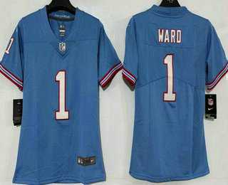 Women's Tennessee Titans #1 Cameron Ward Limited Blue Throwback Vapor Jersey,We sell and wholesale Women's Tennessee Titans #1 Cameron Ward Limited Blue Throwback Vapor Jersey on line form chian!