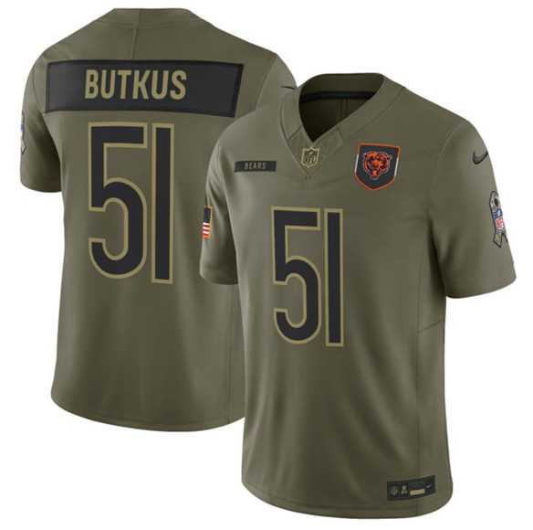 Men's Chicago Bears #51 Dick Butkus Olive 2025 Salute to Service Limited Stitched Jersey Dyin,We sell and wholesale Men's Chicago Bears #51 Dick Butkus Olive 2025 Salute to Service Limited Stitched Jersey Dyin on line form chian!