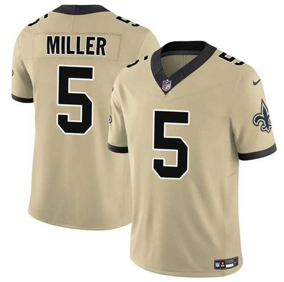 Men's New Orleans Saints #5 Kendre Miller Gold 2025 F.U.S.E. Alternate Vapor Limited Stitched Jersey Dzhi,We sell and wholesale Men's New Orleans Saints #5 Kendre Miller Gold 2025 F.U.S.E. Alternate Vapor Limited Stitched Jersey Dzhi on line form chian!