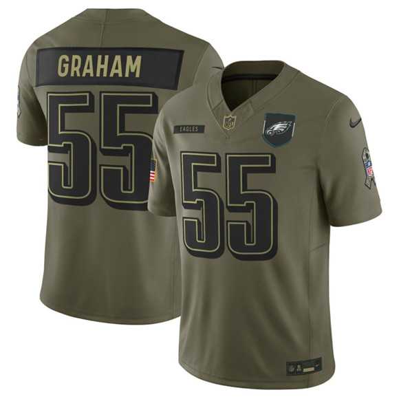 Men's Philadelphia Eagles #55 Brandon Graham Olive 2025 Salute to Service Limited Stitched Jersey Dyin,We sell and wholesale Men's Philadelphia Eagles #55 Brandon Graham Olive 2025 Salute to Service Limited Stitched Jersey Dyin on line form chian!