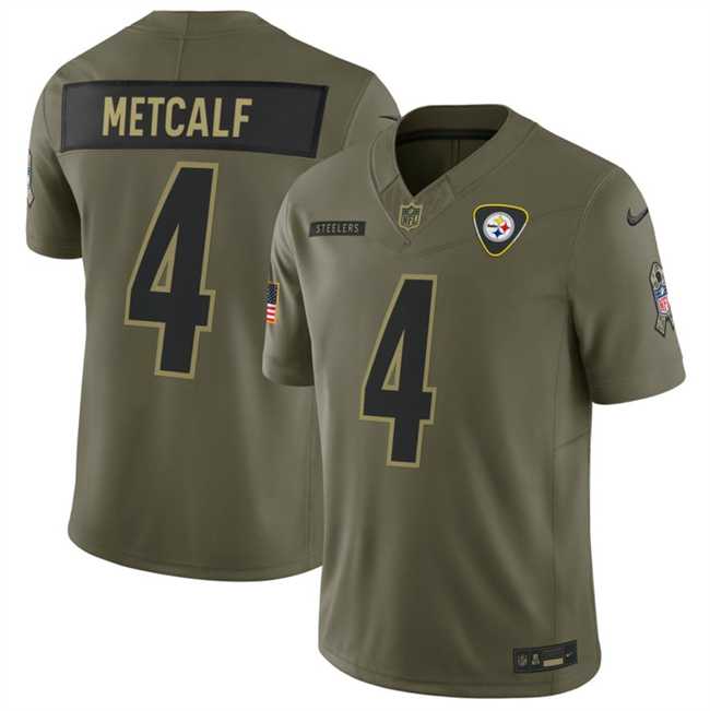 Men's Pittsburgh Steelers #4 DK Metcalf Olive 2025 F.U.S.E. Salute to Service Limited Stitched Jersey Dyin,We sell and wholesale Men's Pittsburgh Steelers #4 DK Metcalf Olive 2025 F.U.S.E. Salute to Service Limited Stitched Jersey Dyin on line form chian!