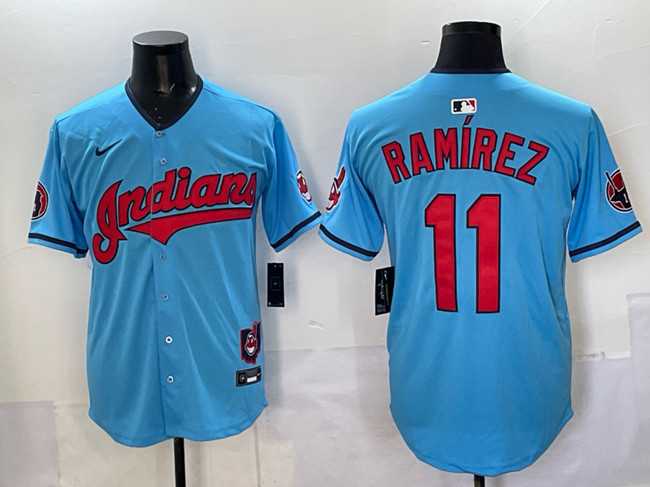 Men's Cleveland Guardians #11 Jose Ramirez Blue Vapor Premier Limited Stitched Baseball Jersey,We sell and wholesale Men's Cleveland Guardians #11 Jose Ramirez Blue Vapor Premier Limited Stitched Baseball Jersey on line form chian!