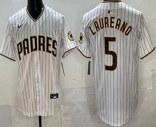 Men's San Diego Padres #5 Ramon Laureano White Limited Jersey,We sell and wholesale Men's San Diego Padres #5 Ramon Laureano White Limited Jersey on line form chian!