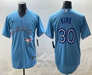Men's Toronto Blue Jays #30 Alejandro Kirk Light Blue Cool Base Stitched Jersey,We sell and wholesale Men's Toronto Blue Jays #30 Alejandro Kirk Light Blue Cool Base Stitched Jersey on line form chian!