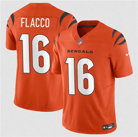 Men's Cincinnati Bengals #16 Joe Flacco Orange 2025 F.U.S.E. Vapor Untouchable Limited Stitched Jersey,We sell and wholesale Men's Cincinnati Bengals #16 Joe Flacco Orange 2025 F.U.S.E. Vapor Untouchable Limited Stitched Jersey on line form chian!