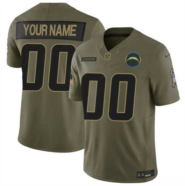 Men's Los Angeles Chargers Active Player Custom Olive 2025 F.U.S.E. Salute to Service Limited Stitched Football Jersey,We sell and wholesale Men's Los Angeles Chargers Active Player Custom Olive 2025 F.U.S.E. Salute to Service Limited Stitched Football Jersey on line form chian!