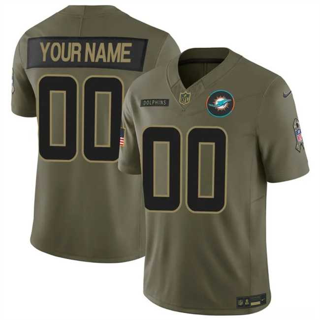 Men's Miami Dolphins Active Player Custom Olive 2025 F.U.S.E. Salute to Service Limited Stitched Football Jersey,We sell and wholesale Men's Miami Dolphins Active Player Custom Olive 2025 F.U.S.E. Salute to Service Limited Stitched Football Jersey on line form chian!
