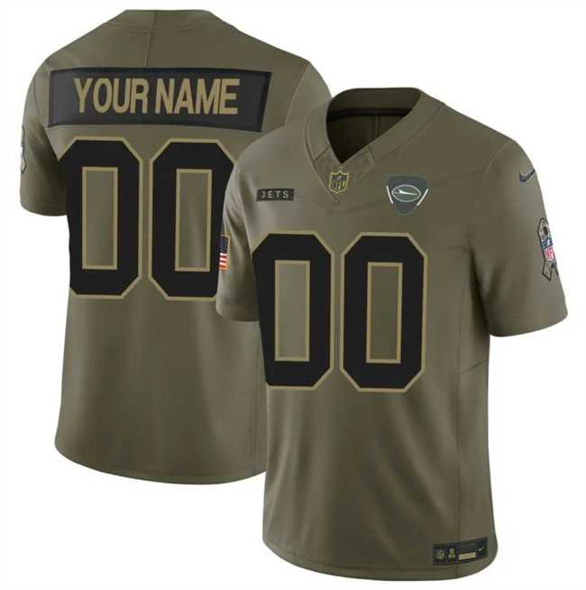 Men's New York Jets Active Player Custom Olive 2025 F.U.S.E. Salute to Service Limited Stitched Football Jersey,We sell and wholesale Men's New York Jets Active Player Custom Olive 2025 F.U.S.E. Salute to Service Limited Stitched Football Jersey on line form chian!