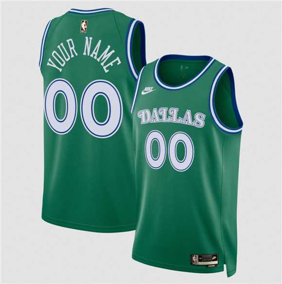 Men's Dallas Mavericks Active Player Custom Green 2025 Classic Edition Stitched Basketball Jersey,We sell and wholesale Men's Dallas Mavericks Active Player Custom Green 2025 Classic Edition Stitched Basketball Jersey on line form chian!