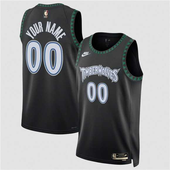 Men's Minnesota Timberwolves Active Player Custom Black 2025 Classic Edition Stitched Jersey,We sell and wholesale Men's Minnesota Timberwolves Active Player Custom Black 2025 Classic Edition Stitched Jersey on line form chian!